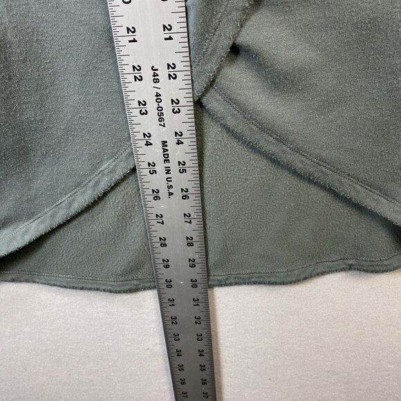 Athleta Purana Wrap Sweatshirt Womens S Oversized Olive Green Hoodie Trendy Cozy - Picture 4 of 11